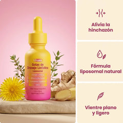Livana Gotas de Drenaje Linfatico - alivia la hinchazon, formula liposomal natural, vientre plano y ligero