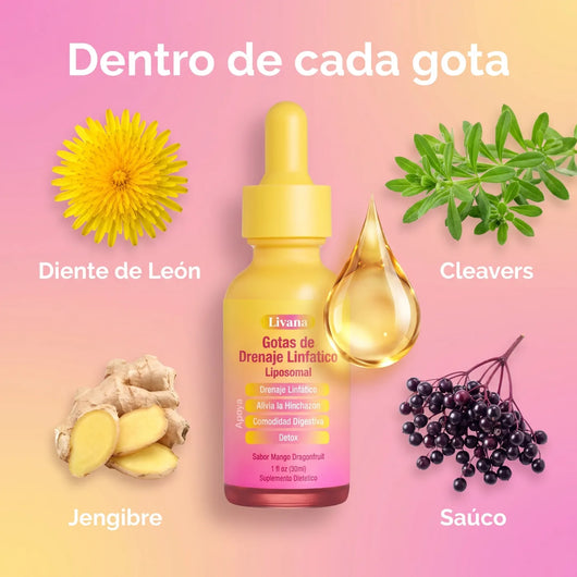 Livana™ Gotas de Drenaje Linfático